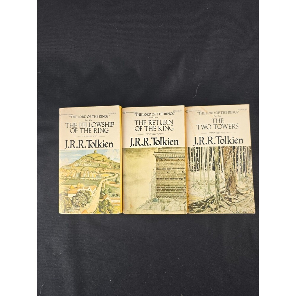 Ballantine The Lord of the Rings J.R.R. Tolkien 1973 Vintage Paperback Trilogy